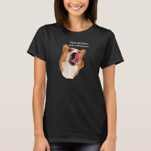 Camiseta Las Mujeres Corgi Raza De Perro Se Acercan Más Y L