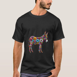 Camiseta Las mujeres cortan el burro flor en verano con bur