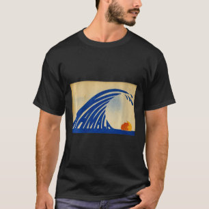 Camiseta Las Mujeres Cuelgan Ola De Ola Azul Kamala Por Kam