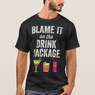 Camiseta Las mujeres culpan al paquete de bebidas de un div