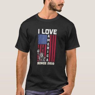 Camiseta Las mujeres cumplen 12 años y amo América desde 20