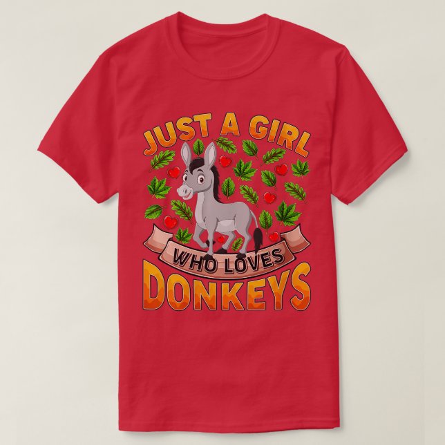 Camiseta Las Mujeres Curiosas De Los Animales De Los Burros (Diseño del anverso)