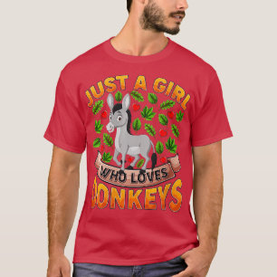 Camiseta Las Mujeres Curiosas De Los Animales De Los Burros