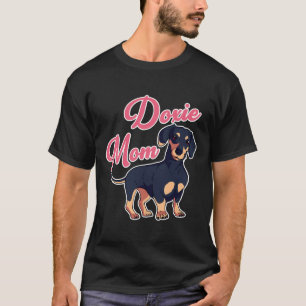 Camiseta Las mujeres cute Dachshund I Doxie Mom