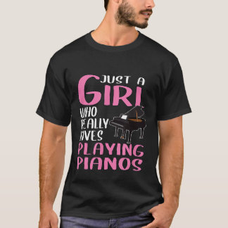 Camiseta Las mujeres dan solamente un Chica que ama mucho j