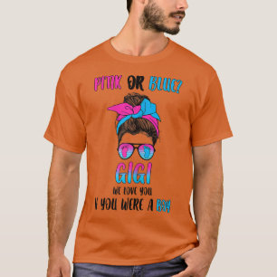 Camiseta Las mujeres de color rosa o azul nos revelan fiest