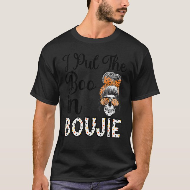 Camiseta Las mujeres de Halloween desordenadas me puse el B (Anverso)