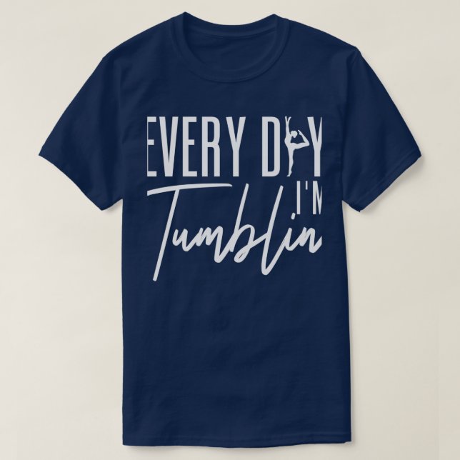 Camiseta Las mujeres de la gimnasia tumblin se vuelcan todo (Diseño del anverso)