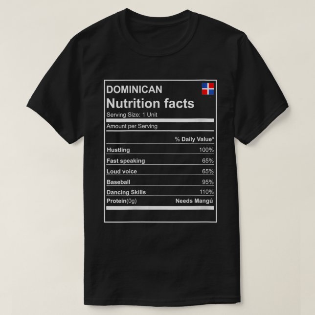 Camiseta Las mujeres de la República Dominicana Nutrición H (Diseño del anverso)