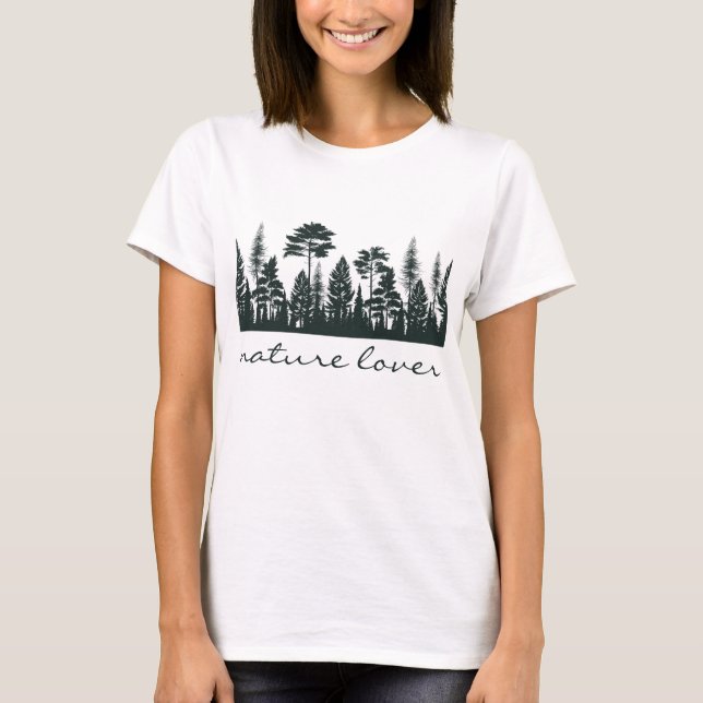 Camiseta Las mujeres de los árboles forestales amantes de l (Anverso)