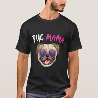 Camiseta Las mujeres de Pug Mama Cute Dog Mom Classic T-Shi