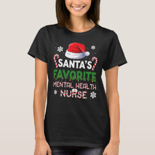 Camiseta Las mujeres de ropa de enfermería de salud mental