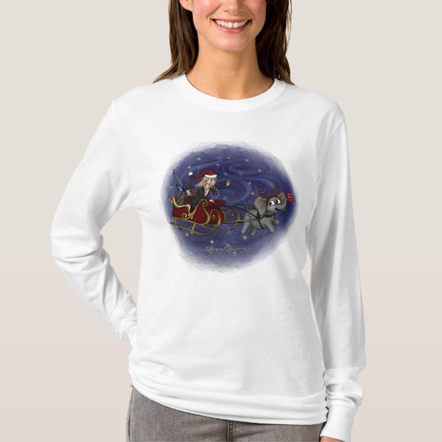Camiseta Las mujeres de Santa Chris y Wilbur de Sleigh (Anverso)