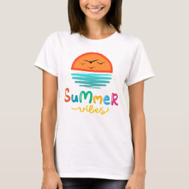 Camiseta Las mujeres de verano y el sol y el mar