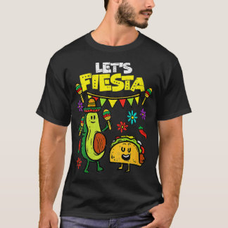 Camiseta Las mujeres dejan que Fiesta Taco Aguacate Funny C