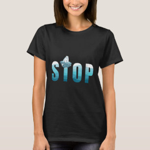 Camiseta Las mujeres detienen el oso polar de la contaminac