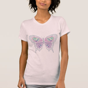 Camiseta Las mujeres Diamante de imitación del diamante mar