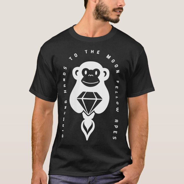 Camiseta Las Mujeres Diamantes Manos A La Roca De Los Simio (Anverso)