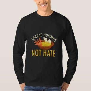 Camiseta Las Mujeres Difunden Hummus No Hate Carrot Sticks 
