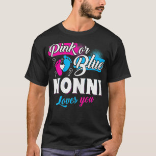 Camiseta Las Mujeres Divertidas Cute Rosa O Blue Nonni Te A