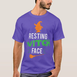 Camiseta Las mujeres divertidas Halloween desfilar cara de