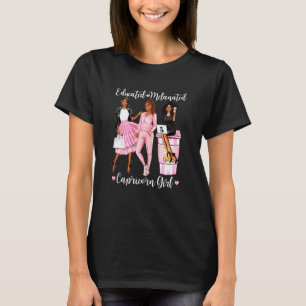 Camiseta Las mujeres educadas en Capricornio Melanizado Neg