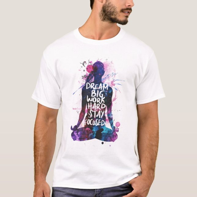 Camiseta Las mujeres elegantes del yoga sueñan mucho (Anverso)