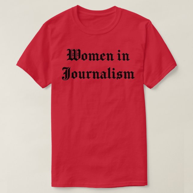 Camiseta Las mujeres en el periodismo (Diseño del anverso)