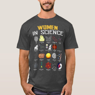 Camiseta Las Mujeres En La Ciencia Química Divertida, Biolo