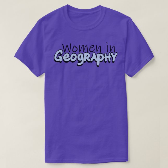 Camiseta Las mujeres en la geografía (Diseño del anverso)