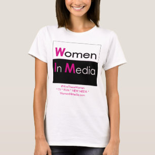Camiseta Las Mujeres En Los Medios De Comunicación Tee Shir