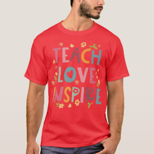 Camiseta Las mujeres enseñan amor inspiran retro estilo boh