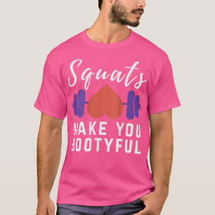 Camiseta Las mujeres entrenan Gimnasio Graciosa Frases Squa