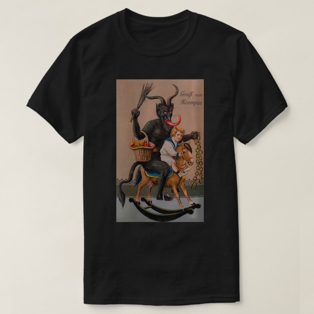 Camiseta Las mujeres espeluznantes Gruss Vom Krampus Navida (Diseño del anverso)