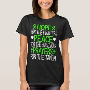 Camiseta Las Mujeres Esperan Paz Y Oraciones Cinta Verde Me