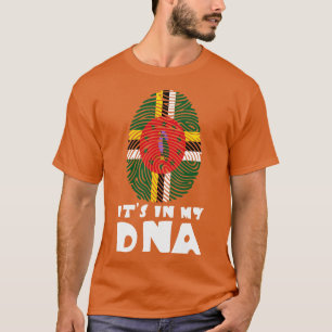 Camiseta Las mujeres están en mi ADN Dominica Bandera Domin