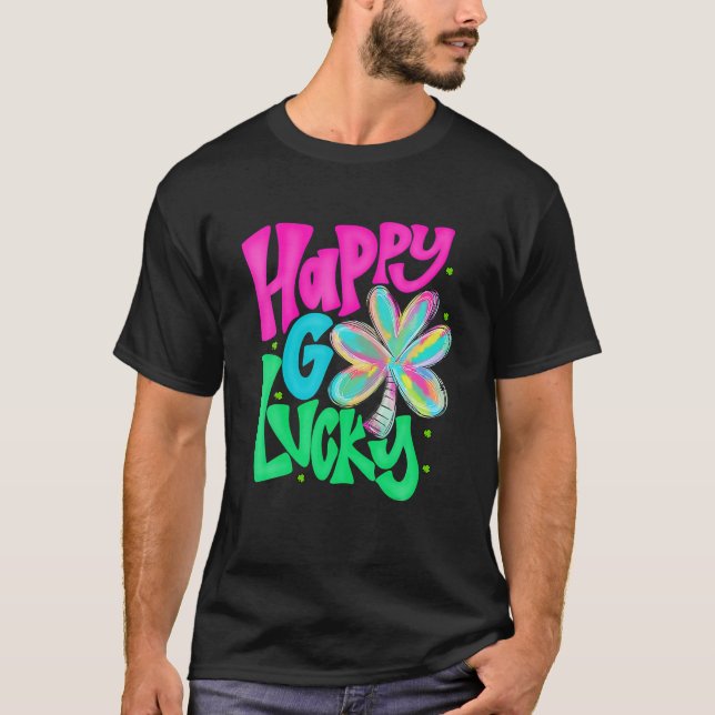 Camiseta Las mujeres felices se dan la suerte de St Patrick (Anverso)
