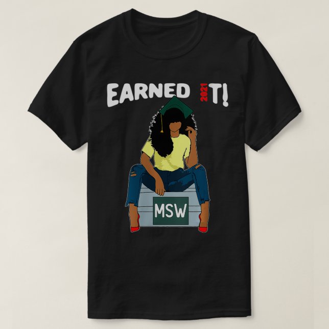 Camiseta Las Mujeres Ganaron Maestría En Ti De Trabajo Soci (Diseño del anverso)