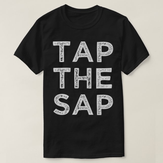 Camiseta Las Mujeres Golpean El Sap Maple Syrup VNeck (Diseño del anverso)