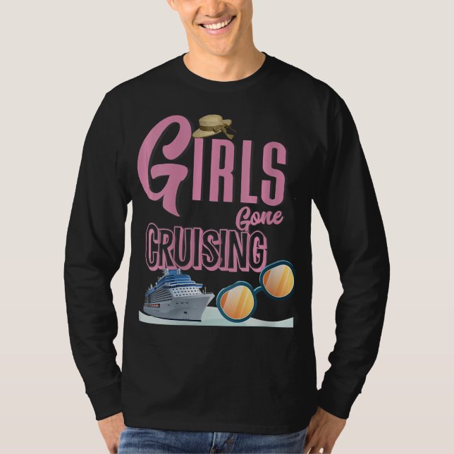Camiseta Las mujeres Gorras Chicas se fueron de crucero (Anverso)