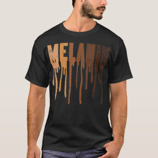 Camiseta Las mujeres gotean Melanin Negro Orgullo africano 