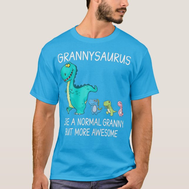 Camiseta Las Mujeres Grannysaurus Como Una Abuela Normal Pe (Anverso)