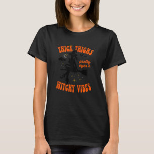 Camiseta Las mujeres gruesas muslos Bonitos Ojos Brujería V
