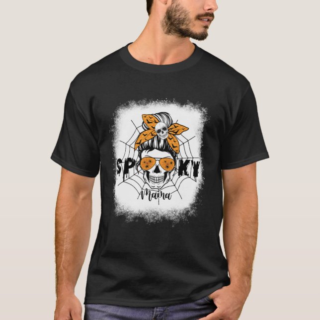 Camiseta Las mujeres hablaban de mamá Halloween cráneo deso (Anverso)