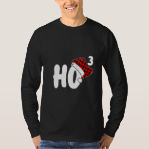 Camiseta Las mujeres Ho 3 Navidades de Papá Noel
