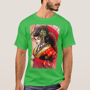 Camiseta Las mujeres japonesas de Geisha Cherry Blossom
