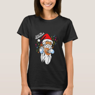 Camiseta Las Mujeres Juegan Al Yulekele Cute Santa Jugando