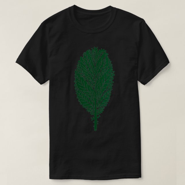 Camiseta Las mujeres Kale Leaf Vegan Clothing cerca del Dha (Diseño del anverso)