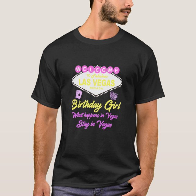 Camiseta Las mujeres Las Vegas Chicas de cumpleaños (Anverso)
