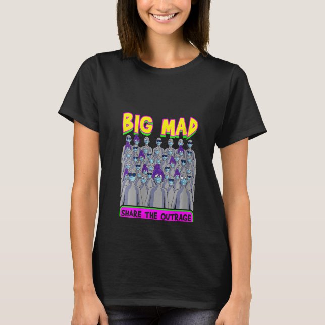 Camiseta Las Mujeres Mad Mad Npc Meme Gray People Enfrentan (Anverso)